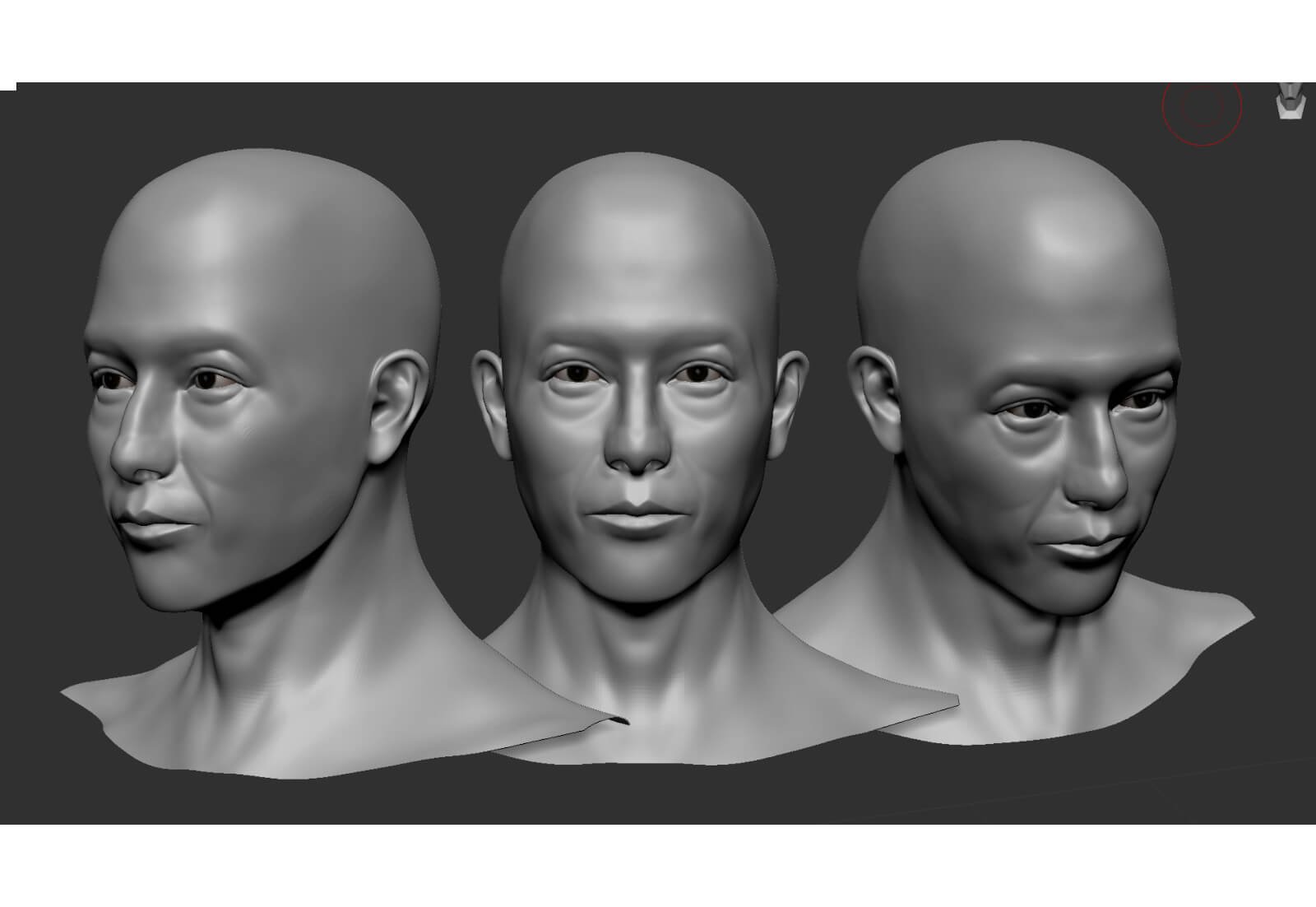 3D model of a man's head